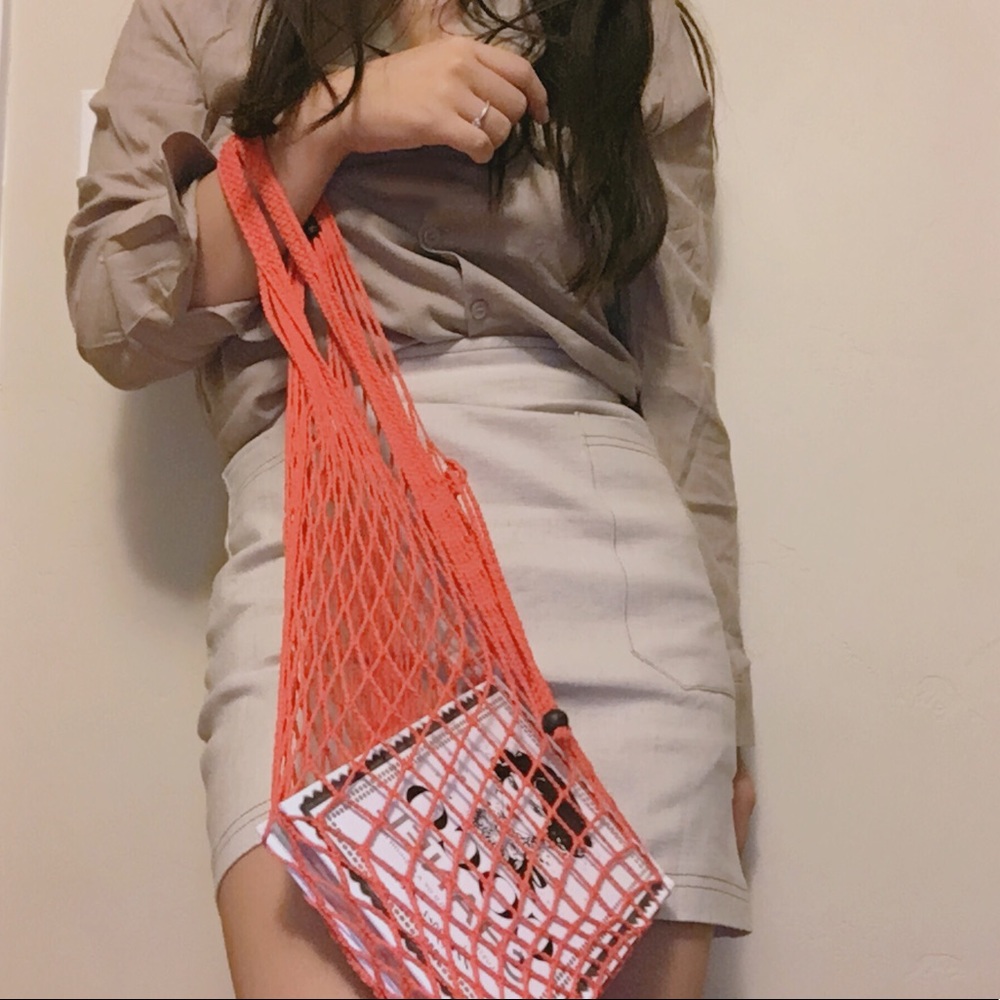✨ Handmade red net bags ✨